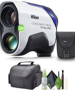 Nikon 6×21 CoolShot Pro II Stabilized Waterproof Golf Laser Rangefinder with Slope (16758) + Case + Cleaning Kit