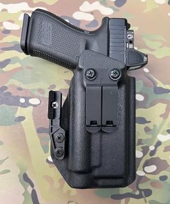 Black Kydex IWB Claw Holster Compatible with Glock 19 Olight PL-3 Valkyrie 2