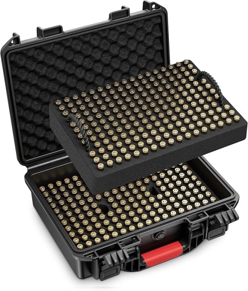 350 Round Bullet Locking Storage Case and TSA Combination Lockable Pistol Case - Image 2