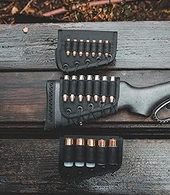 DIAMOND D Outdoors – Rifle Buttstock Cartridge Holder – Rifle Butt Cuff 7 Loop – Short Cartridge – .357/.44 Caliber 2
