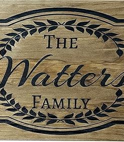 Hidden Gun Storage Cabinet Customizable Family Name, Personalized Concealed Gun Cabinet by Bellewood Designs 2