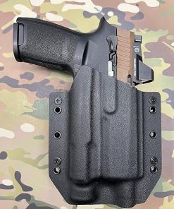 Black Kydex OWB Holster Compatible with Sig Sauer P320 M18 Olight PL-2 Valkyrie 2