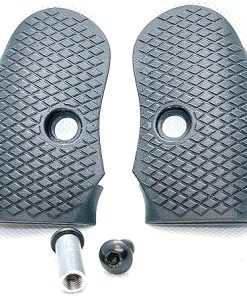 Bond Arms Grips – Derringer Diamond Hatched Style 2 Extended Grips – Carbon Fiber – Made in USA – Cowboy – Roughneck – Texan etc., black