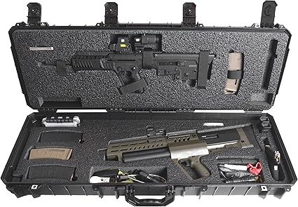 Case Club TSI2 & TAV0R Waterproof Case in Pre-Cut Closed Cell Polyethylene Foam. Comes with an Included Small Waterproof Box, 2 Silica Gels, a Divider Foam, and a Cutting Blade 2