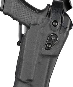 Safariland 6360RDS Level Three Retention Duty Holster, Red Dot Sight Compatible, STX Plain Black, Right Hand, Fits: Glock 17/22 Streamlight TLR 2 2