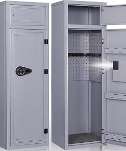 KAER 10-12 Gun Safe,Large Capacity Gun Safe for Rifles and Pistols, Heavy Duty Gun Cabinets,Gun Safes for Rifle with 3 Pistol Racks,Family Friendly Firearm Storage (Grey)