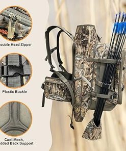 MYDAYS Hunting Backpack, Gear for Turkey Season, Compound Bow Pack， Durable Large Capacity Hunting Day Pack for Outdoor Rifle Bow Gun 2