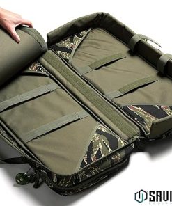 Savior Equipment American Classic Shorty Tactical Double Short Gun Case Pistol Bag, Spacious Front Pockets, Padded Shoulder Strap Included 2