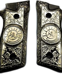 Custom Grips for Taurus PT-99 PT-92 PT-100 PT-101 Metal Black Nickel PT Grips Screws 2