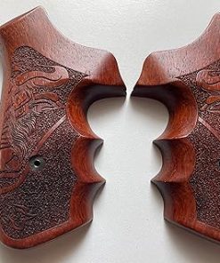 New! Wood Grip Compatible with Taurrus Raging Bull/Raging Hunter 454 460 480 500 Rough Texture/Checker Hardwood#Raging07