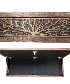 Large Wood Hidden Gun Cabinet Birds In A Tree Wall Decoration – Hidden Gun Safe To Securely Store Your Gun In Plain Sight by Bellewood Designs