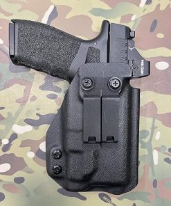 Black Kydex IWB Holster Compatible with Springfield Hellcat PRO Streamlight TLR-7 sub 1913 2