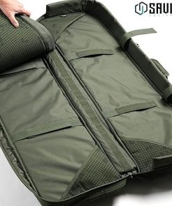 Savior Equipment Urban Warfare Tactical Double Long Gun Bag Case Backpack w/Pistol Handgun Case, Lockable Zipper, Padded Side Carry Strap, Available Length in 36″ 42″ 46″ 51″ 55″ 2