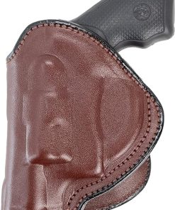 Maxx Carry Compatible with Leather Paddle OWB Gun Holster Revolver Holster for Ruger LCR, LCRx, SP101 | S&W Bodyguard 38 Special, M&P 340 | Taurus 85, 605, 856 and Other Snub Nose Revolvers