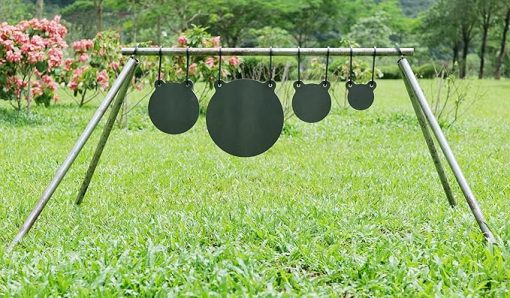 AR500 Steel Target 3/8 Inch, Steel Silhouette/Gong Target for Shooting - Image 2