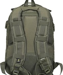 US Army WHISKEY Tactical Backpack – Heavy Duty Material, Molle Webbing, Multi-Compartment, Padded Laptop Sleeve, High Performance Military Backpack for Travel, Hiking, and Work – 24 L – Tactical Green 2