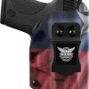Azula OWB Leather 2 Slot Molded Pancake Belt Holster for Glock 43, 43X, 43X MOS with Optic, Black Right Hand 4